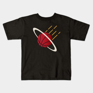 Miami Heat Hoop by Buck Tee Kids T-Shirt